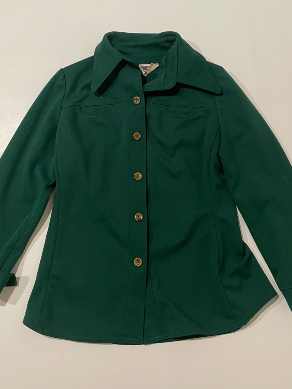 Alex Colman forest green long sleeve button-up